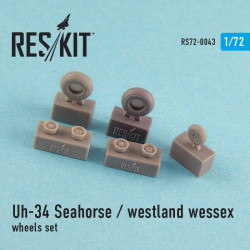Uh-34 Seahorse / westland wessex (all versions) wheels set 1/72 Reskit RS72-0043