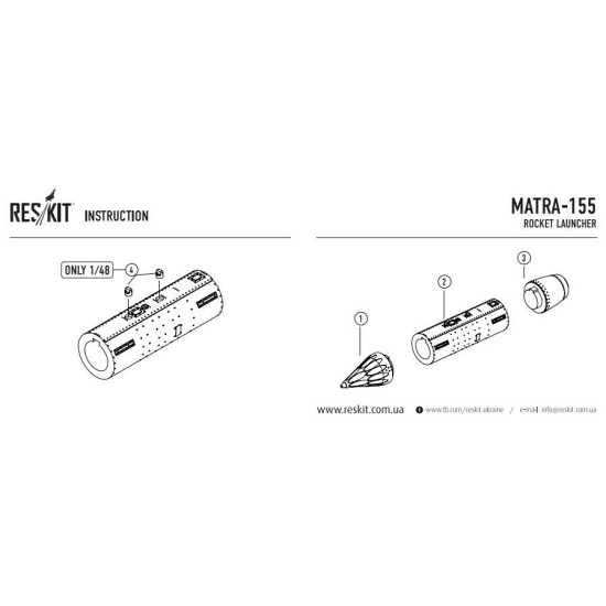 Resin Matra-155 (4 pcs) 1/72 Reskit RS72-0060