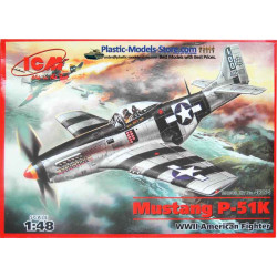 Mustang P-51K WWII USAF fighter 1/48 ICM 48154