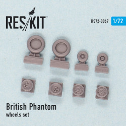 British Phantom wheels set 1/72 Reskit RS72-0067