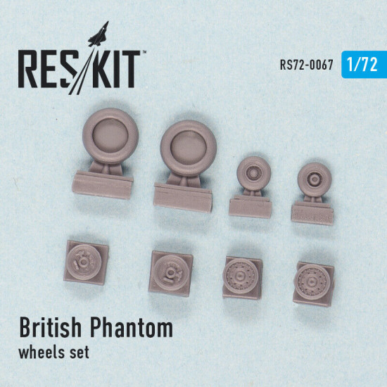 British Phantom wheels set 1/72 Reskit RS72-0067