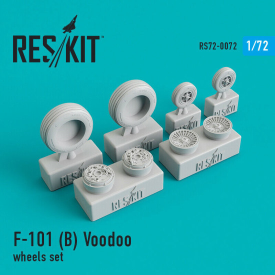 McDonnell F-101 (B) Voodoo wheels set 1/72 Reskit RS72-0072