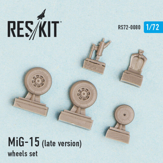 MiG-15 (late version) wheels set 1/72 Reskit RS72-0080