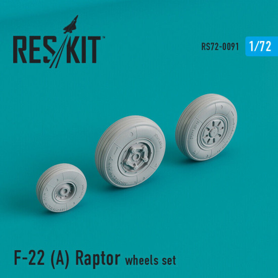 F-22A Raptor wheels set 1/72 Reskit RS72-0091