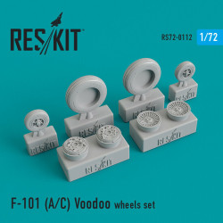 McDonnell F-101 (A/C) Voodoo wheels set 1/72 Reskit RS72-0112