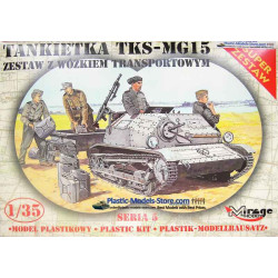 TKS/MG 15 with Universal Transport Vehicle 1/35 Mirage 35515