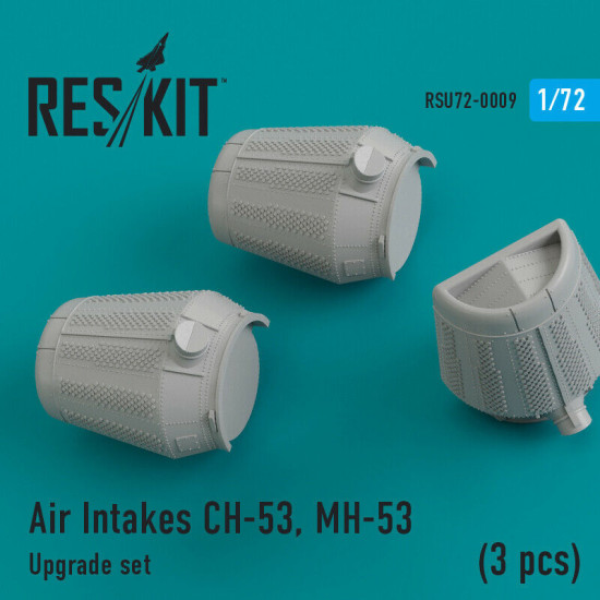 Air Intakes CH-53, MH-53 (3 pcs) Upgrade set 1/72 Reskit RSU72-0009