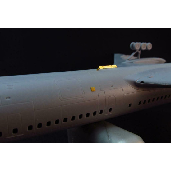 Detailing set for aircraft Tu-154 (Zvezda) 1/144 Metallic Details MD-PE14402