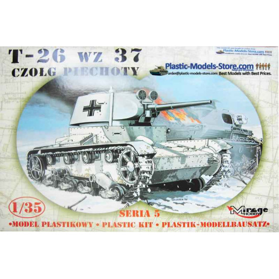 T-26 model 37 Light Tank (Wehrmacht Service) 1/35 Mirage Hobby 35308