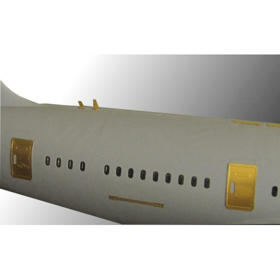 Boeing 787-8 Dreamliner (Zvezda) Detailing 1/144 Metallic Details MD-PE14404