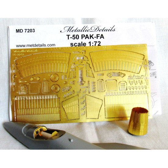 Detailing set for T-50 PAK-FA (Zvezda) 1/72 Metallic Details MD7203