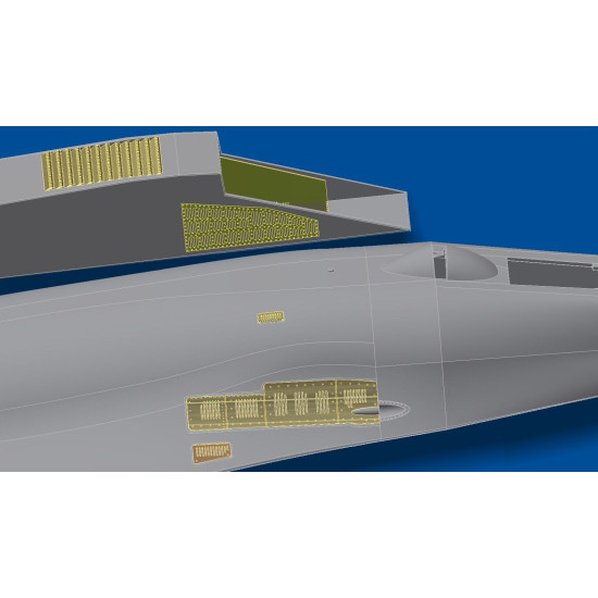Detailing set Air intake grilles for Su-27 1/48 Metallic Details MD4804
