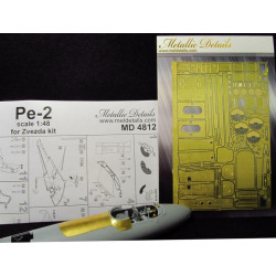 Detailing set for Pe-2 (for Zvezda kit) 1/48 Metallic Details MD4812