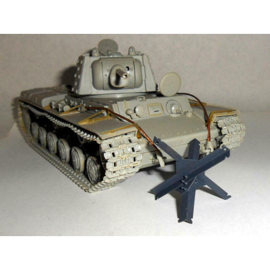 Detailing set Czech hedgehog PE resin parts 1/48 Metallic Details MD4813