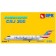 BOMBARDIER CRJ 200 AMERICAN EAGLE AIRPLANE PLASTIC MODEL KIT 1/72 BPK 7208