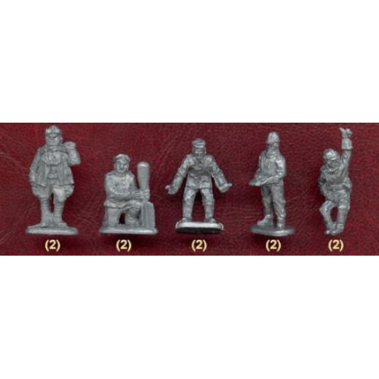 FRANCE, GERMANY, RUSSIA AND GREAT BRITAIN PILOTS PLASTIC KIT 1/72 DDS 72003
