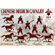 CHINESE MEDIUM CAVALRY. 16-17 CENTURY PLASTIC MODEL KIT 1/72 RED BOX 72118