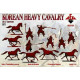 KOREAN HEAVY CAVALRY 17 CENTURY SET 2 PLASTIC MODEL KIT 1/72 RED BOX 72122