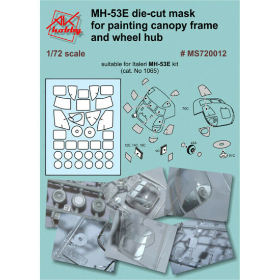 PAINTING MASKS FOR ITALERI MH-53E 1/72 DAN-MS720012