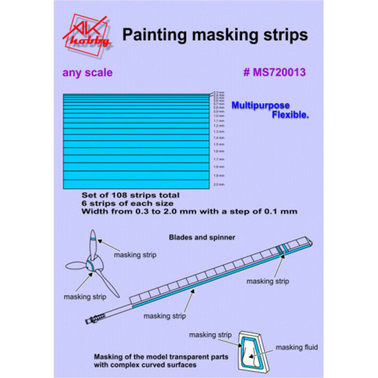 Painting Masks Strips 1/72 DAN-MS720013