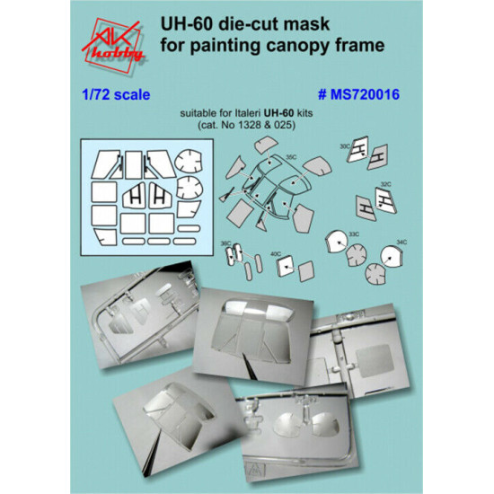 PAINTING MASKS FOR ITALERI UH-60 1/72 DAN-MS720016