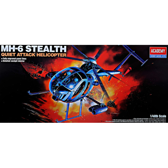 HELICOPTER MH-6 STEALTH 1/48 AC 12260