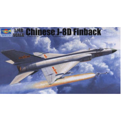 CHINESE AIRCRAFT J-8IID SCALE MODEL KIT 1/48 TRUMPETER 02846