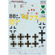 BF 109 G High Altitude Aces, wet decal 1/48 Print Scale 48-162