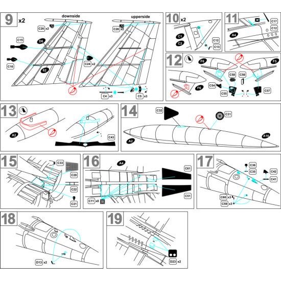 Detailing Set for MiG-25 Exterior 1/72 Metallic Details MD7213