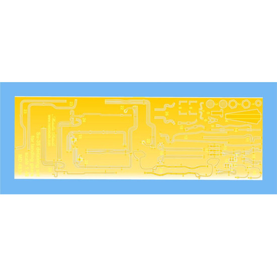 Su-35. Detailing set for landing gears (Kitty Hawk, GWH) 1/48 Metallic Details MD4834