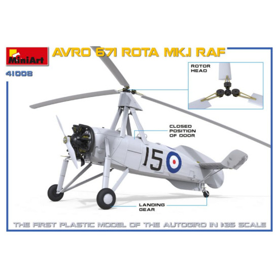 MINIART 41008 AVRO 671 ROTA MK.I RAF PLASTIC MODELS KIT 1/35 SCALE