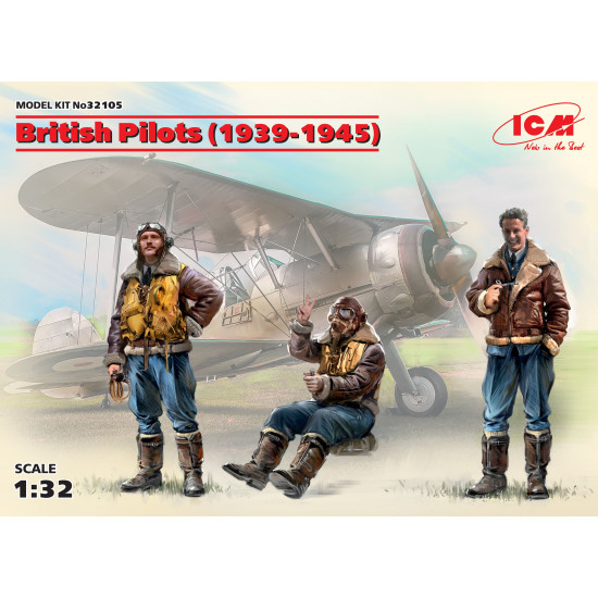 ICM 32105 - 1/32 British Pilots (1939-1945) (3 figures)