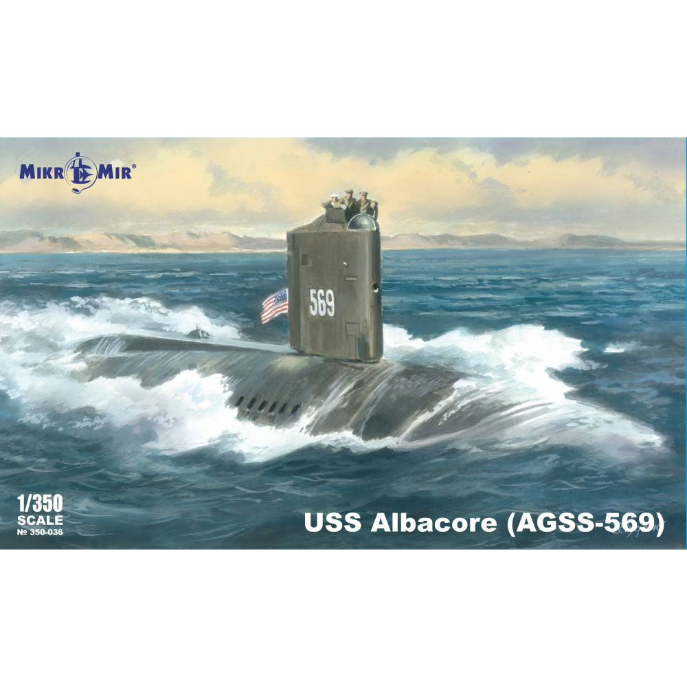 Micro-mir 350-036 - 1/350 MM 350-036 USS Albacore, scale plastic