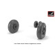 Armory AW32310 - 1/32 1/32 F-14 Tomcat late type wheels w/ weighted tires