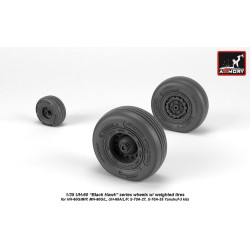 Armory AW35303 - 1/35 - 1/35 UH-60 Black Hawk wheels w/ weighted tires