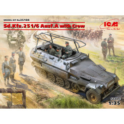 ICM 35104 - German armored personnel carrier Sd.Kfz.251 / 6 Ausf.A with crew