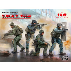 ICMDS 2401 - 1/16 - Team. S.W.A.T. (set for diorama) plastic model kit scale