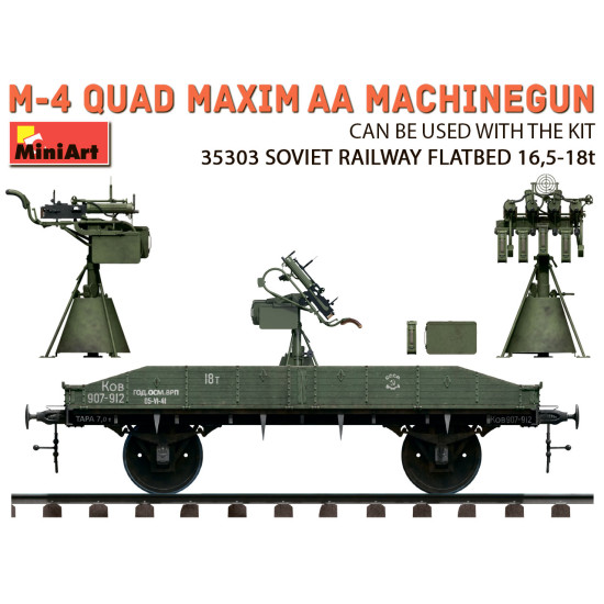 MINIART 35211 - 1/35 M-4 quad Maxim AA machinegun MG