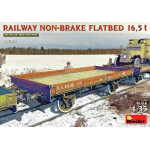 Miniart 39004 - 1/35 Railway non-brake Platform 16.5t. Plastic Model Kit