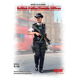 ICM 16009 - 1/16 - British Police Female Officer - plastic model kit scale