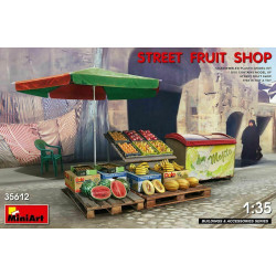 Miniart 35612 - 1/35 Street Fruit Shop Plastic Model Kit