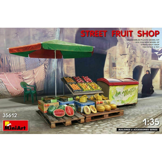 Miniart 35612 - 1/35 Street Fruit Shop Plastic Model Kit