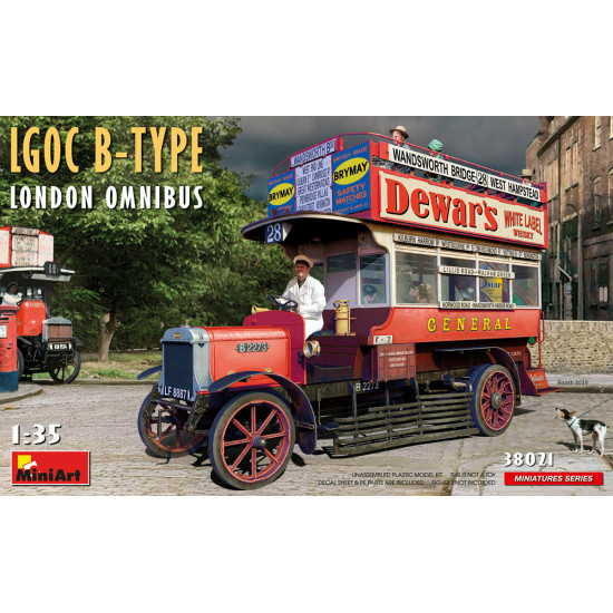 Miniart 38021 - 1/35 LGOC B-Type London Omnibus Plastic Model