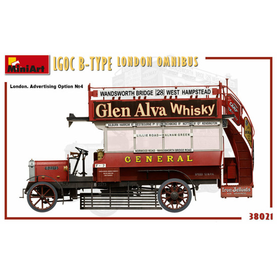 Miniart 38021 - 1/35 LGOC B-Type London Omnibus Plastic Model