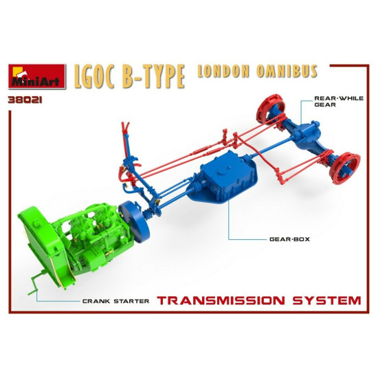 Miniart 38021 - 1/35 LGOC B-Type London Omnibus Plastic Model