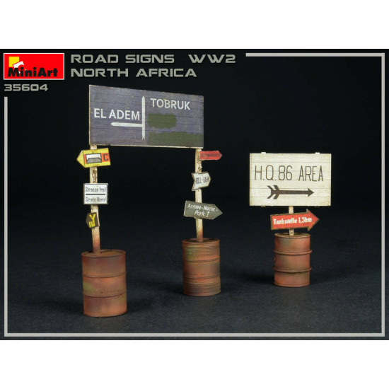 Miniart 35604 - 1/35 Road signs from the Second World War (North Africa)