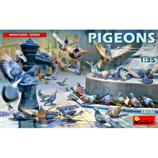 MINIART 38036 1/35 PIGEONS Plastic accessory 12 figures