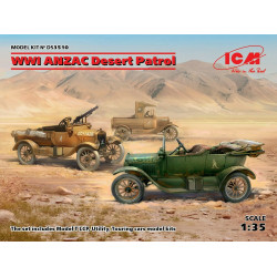 ICM DS3510 - 1/35 WWI ANZAC Desert Patrol (Model T LCP, Utility, Touring)