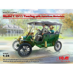 ICM 24025 - 1/24 Model T 1911 Touring with American Motorists , scale model kit