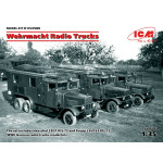 ICM DS3509 - 1/35 Wehrmacht Radio Trucks Henschel 33D1, Kfz.72, Krupp L3H163 Kf